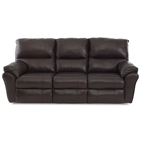 Casual Reclining Sofa with 3 Recliners